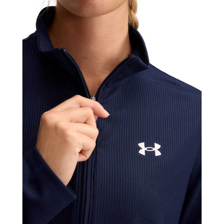 Damski longsleeve treningowy Under Armour Tech Rib 1/2 Zip - granatowy