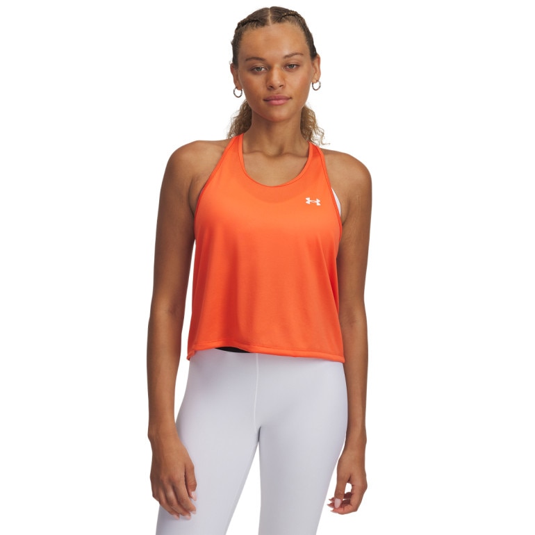 Damski top treningowy Under Armour Tech Swing Tank - pomarańczowy