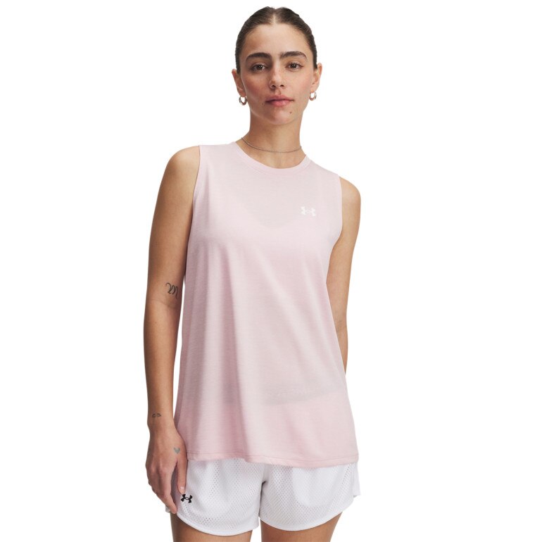 Damski top treningowy Under Armour Tech Tank Twist - różowy