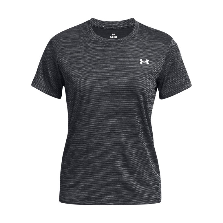 Damska koszulka treningowa Under Armour Tech Textured SSC - czarna