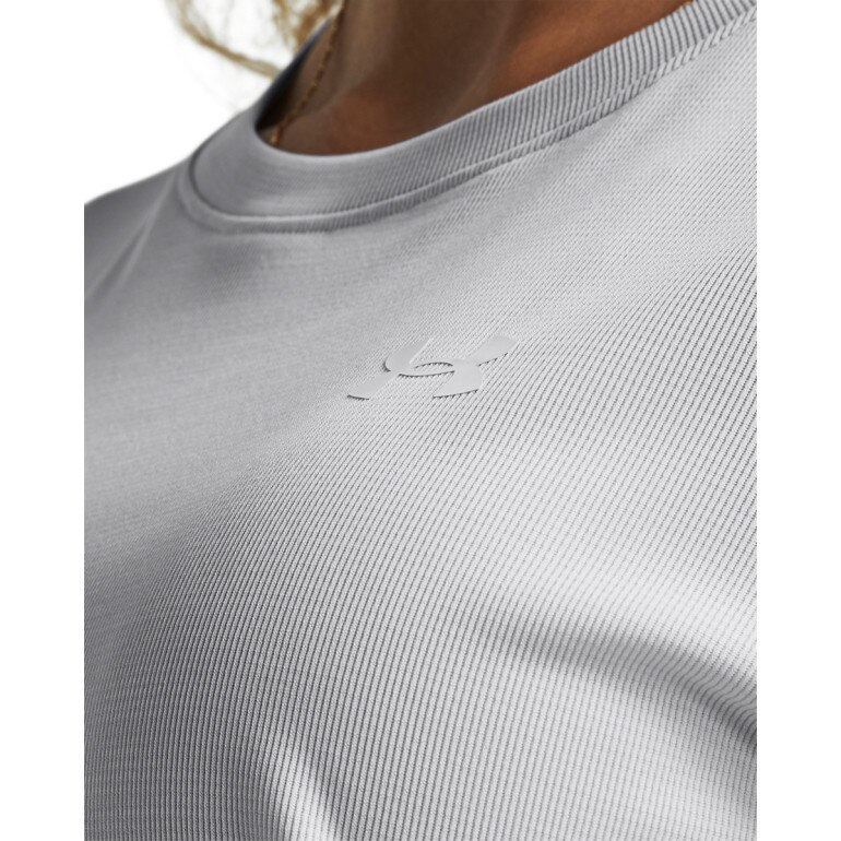 Damska koszulka treningowa Under Armour Tech Textured SSC - szara