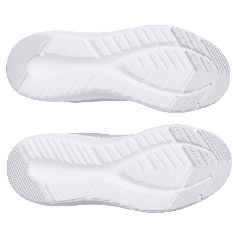 Dziewczęce buty do biegania Under Armour UA GGS Pursuit 4 - białe