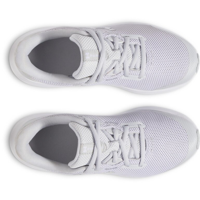 Dziewczęce buty do biegania Under Armour UA GGS Pursuit 4 - białe