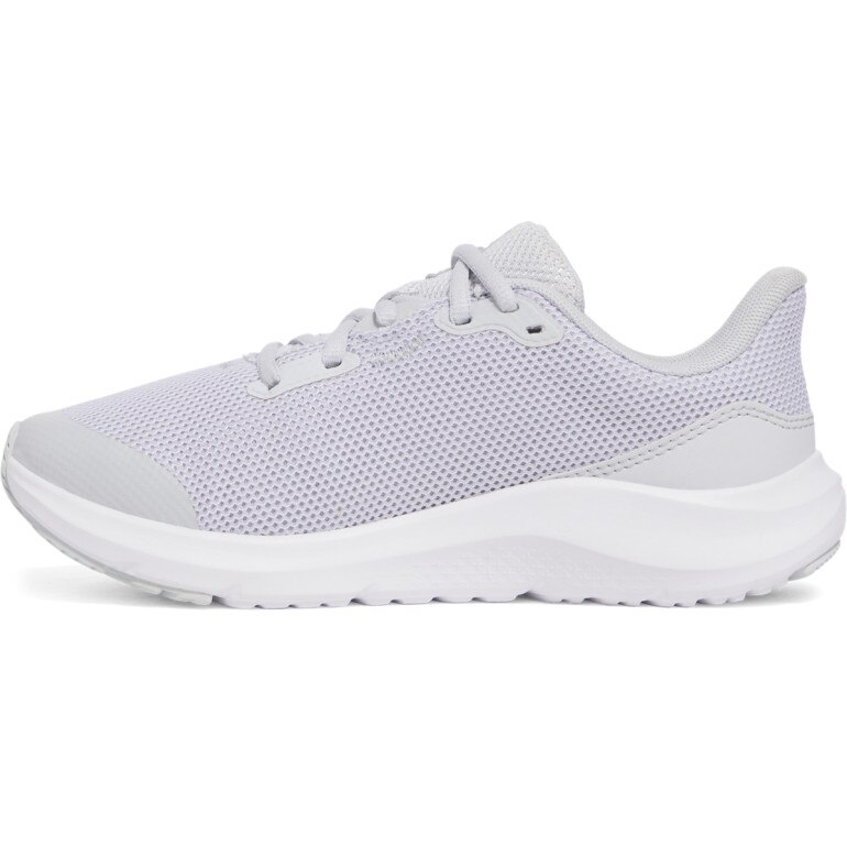 Dziewczęce buty do biegania Under Armour UA GGS Pursuit 4 - białe