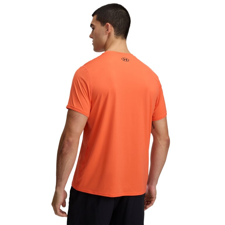 Męska koszulka treningowa Under Armour UA Heatgear Fitted SS - pomarańczowa