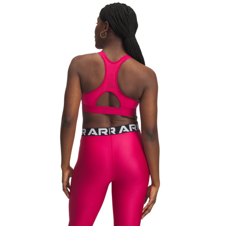 Biustonosz treningowy Under Armour UA HeatGear High - różowy