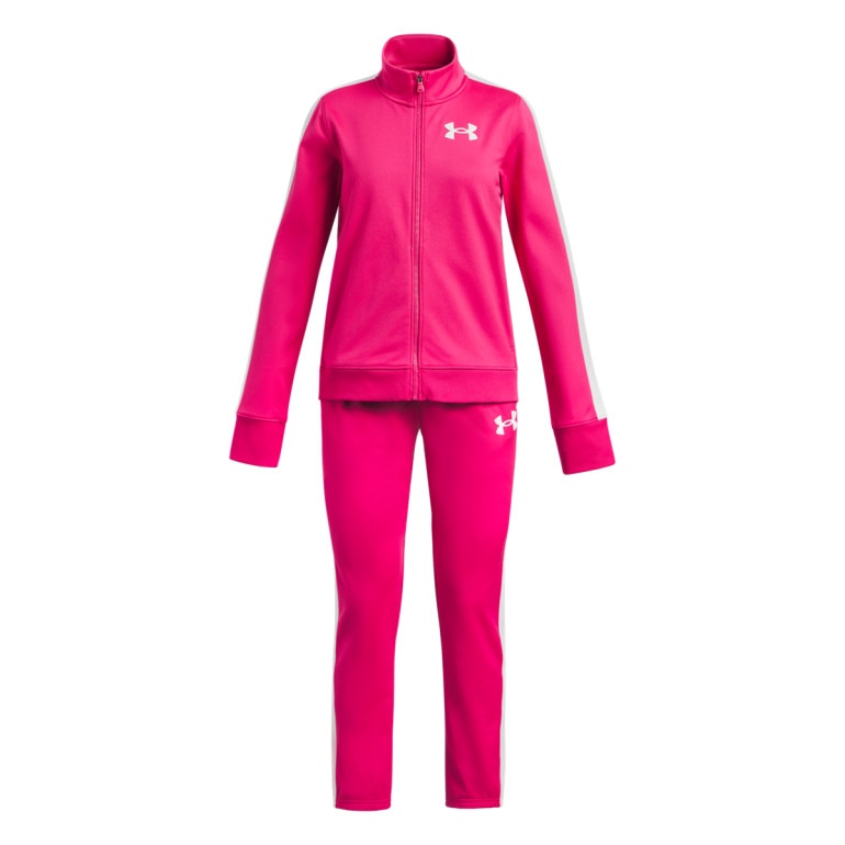 Dziewczęcy dres komplet treningowy Under Armour EM Knit Track Suit - różowy
