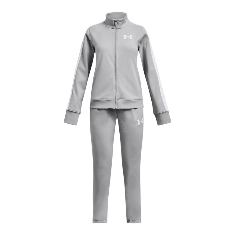 Dziewczęcy dres komplet treningowy Under Armour EM Knit Track Suit - szary