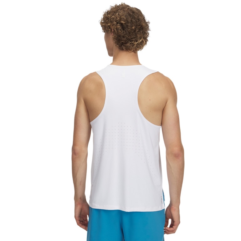 Męska koszulka do biegania Under Armour UA Launch Elite Singlet - biała