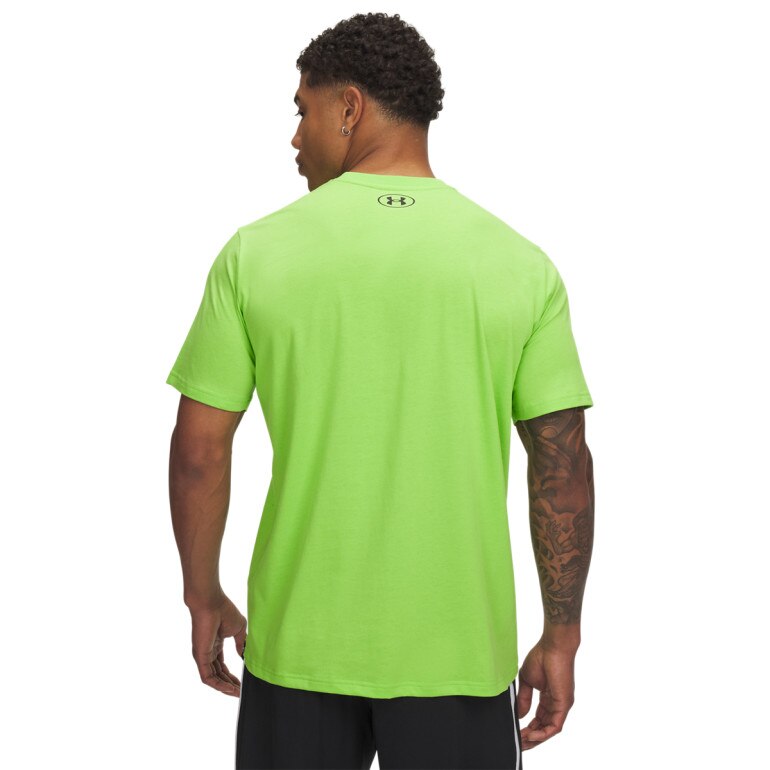 Męska koszulka treningowa Under Armour Project Rock Brahma Bull - zielona