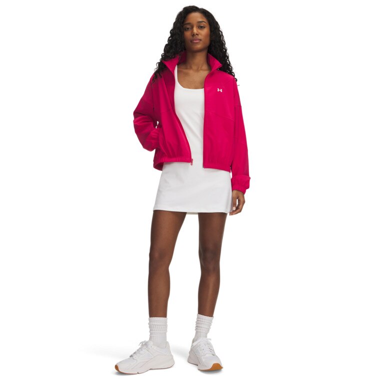 Damska kurtka treningowa Under Armour UA Rival Woven Jacket - różowa