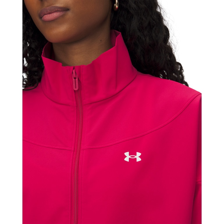 Damska kurtka treningowa Under Armour UA Rival Woven Jacket - różowa