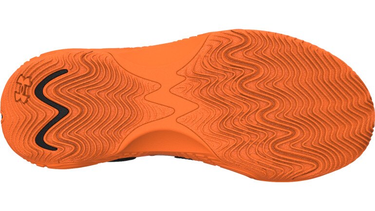 Buty do koszykówki uniseks Under Armour UA Spawn 7 - pomarańczowe