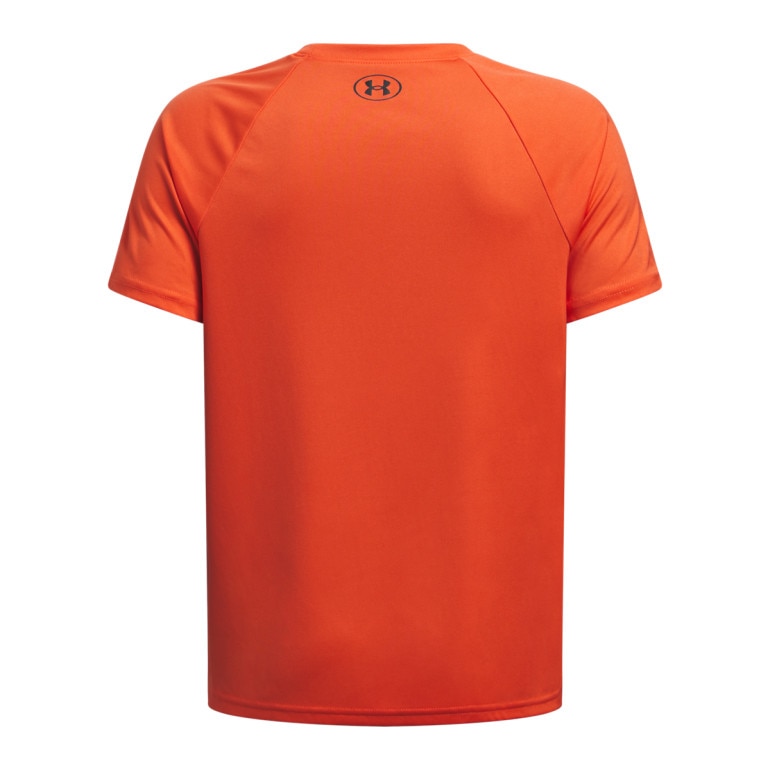 Chłopięca koszulka treningowa Under Armour UA Tech Big Logo SS - pomarańczowa