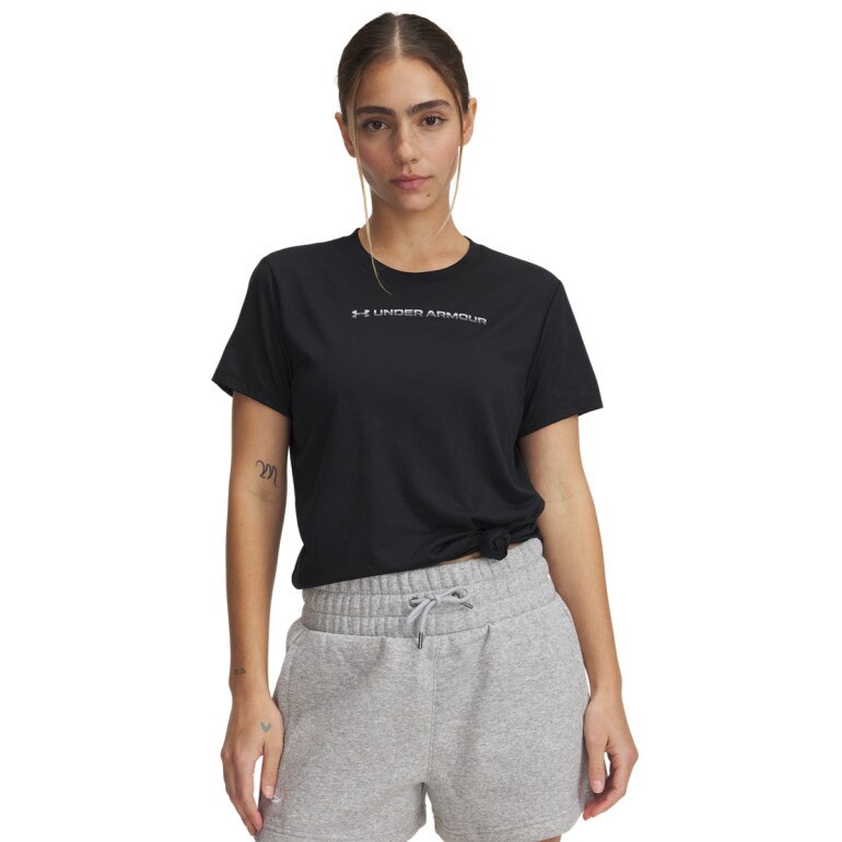 Damska koszulka treningowa Under Armour UA Tech PTH Graphic SSC - czarna
