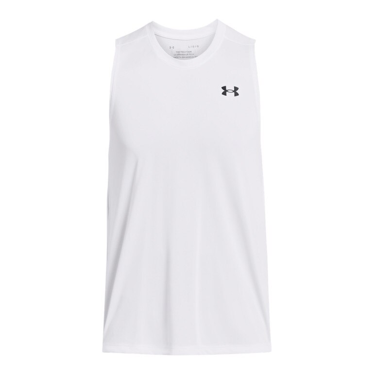 Męski top treningowy Under Armour UA Tech Tank - biały