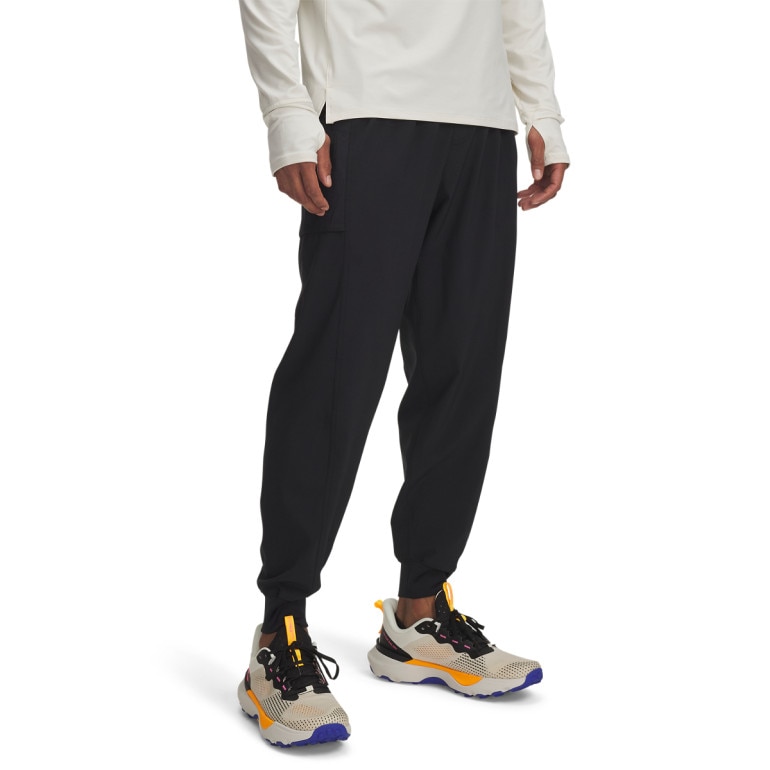 Męskie spodnie do biegania Under Armour UA Trail Run Pants - czarne