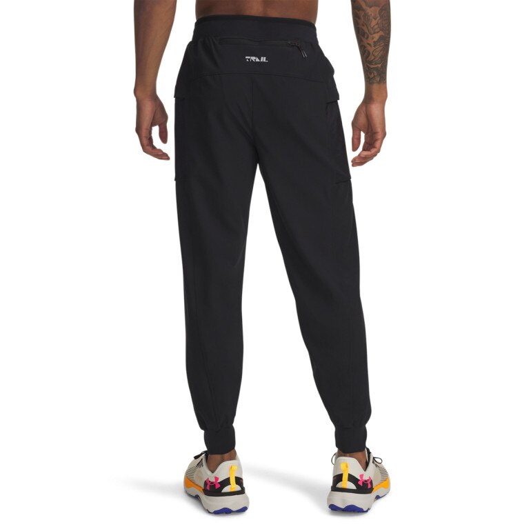 Męskie spodnie do biegania Under Armour UA Trail Run Pants - czarne
