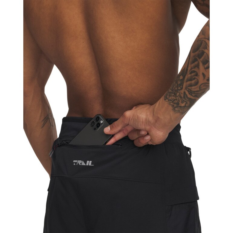 Męskie spodnie do biegania Under Armour UA Trail Run Pants - czarne
