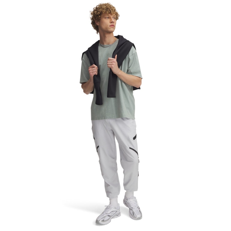 Męskie spodnie treningowe cargo UA Unstoppable Cargo Pant - szare