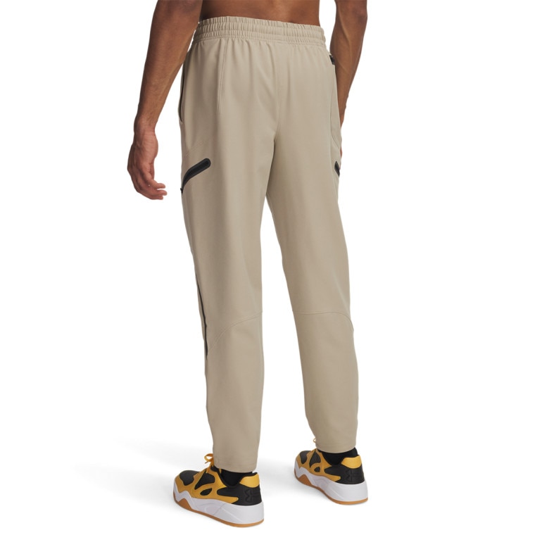 Męskie spodnie treningowe cargo UA Unstoppable Cargo Pant - beżowe