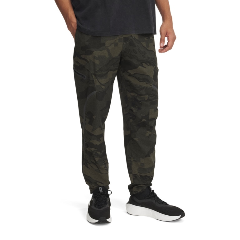 Męskie spodnie treningowe cargo UA Unstoppable Cargo Pant - khaki