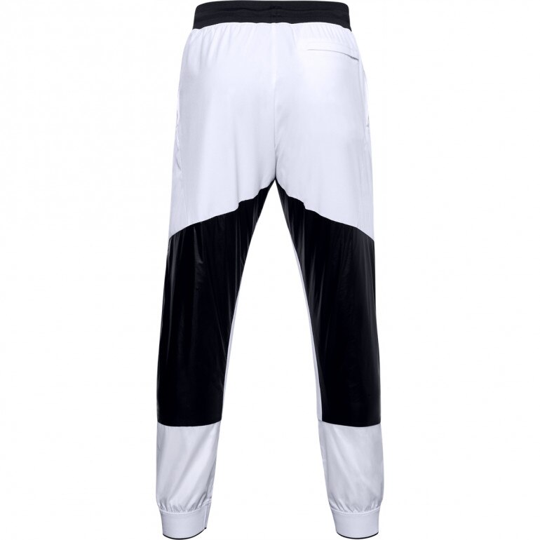 Męskie spodnie treningowe UNDER ARMOUR Recover Legacy Pant - białe