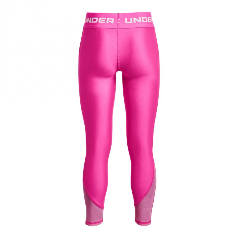 Dziewczęce legginsy treningowe Under Armour HeatGear Armour Leggings - różowe