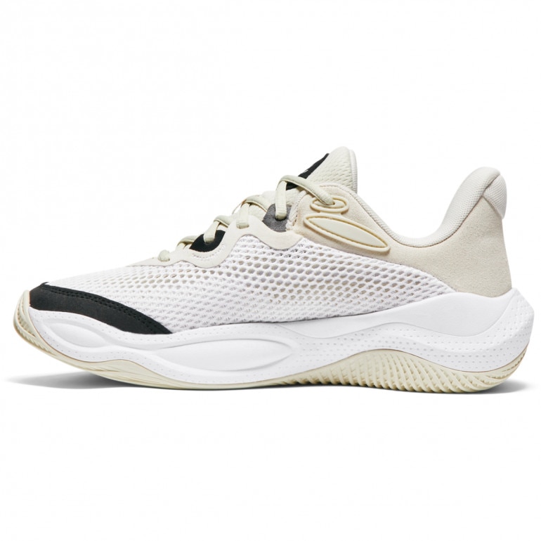 Buty do koszykówki uniseks Under Armour Curry Splash 24 Sde - beżowe
