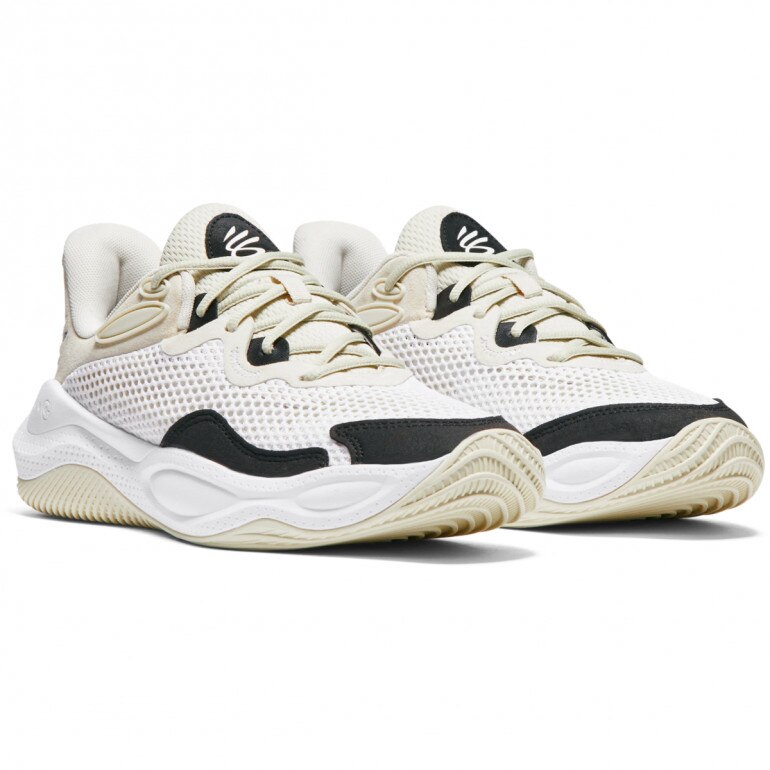 Buty do koszykówki uniseks Under Armour Curry Splash 24 Sde - beżowe