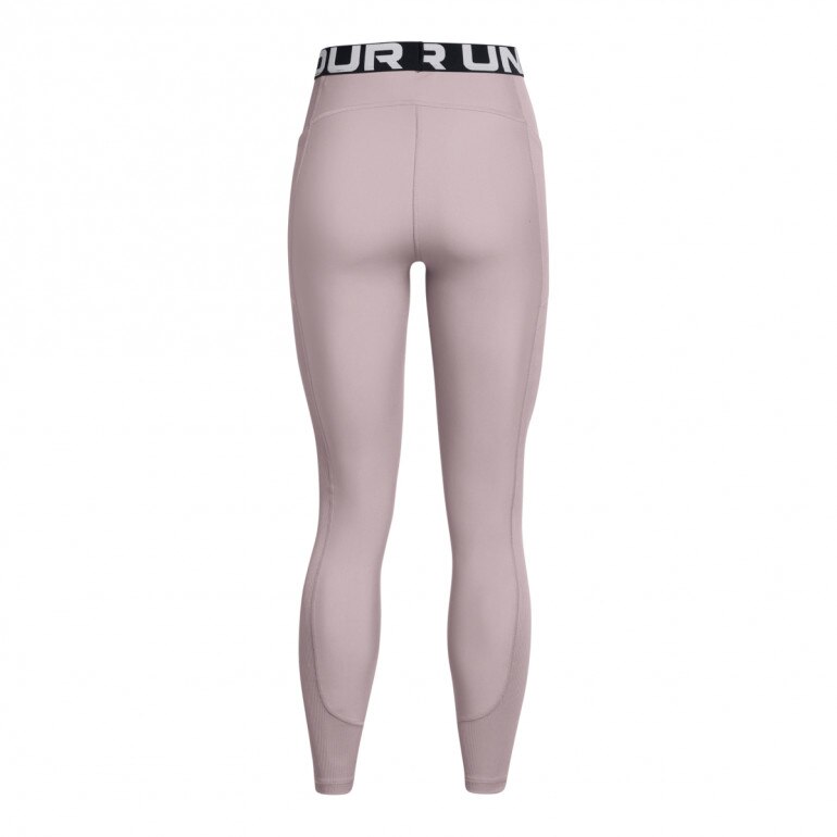 Damskie legginsy treningowe Under Armour Heatgear Rib Legging - beżowe