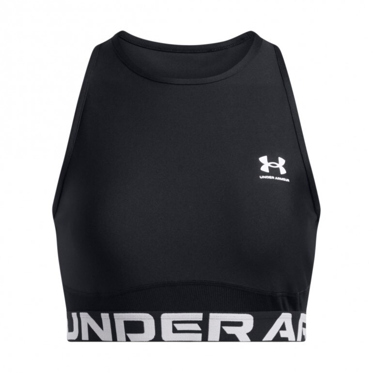 Damski top treningowy Under Armour Heatgear Rib Tank - czarny