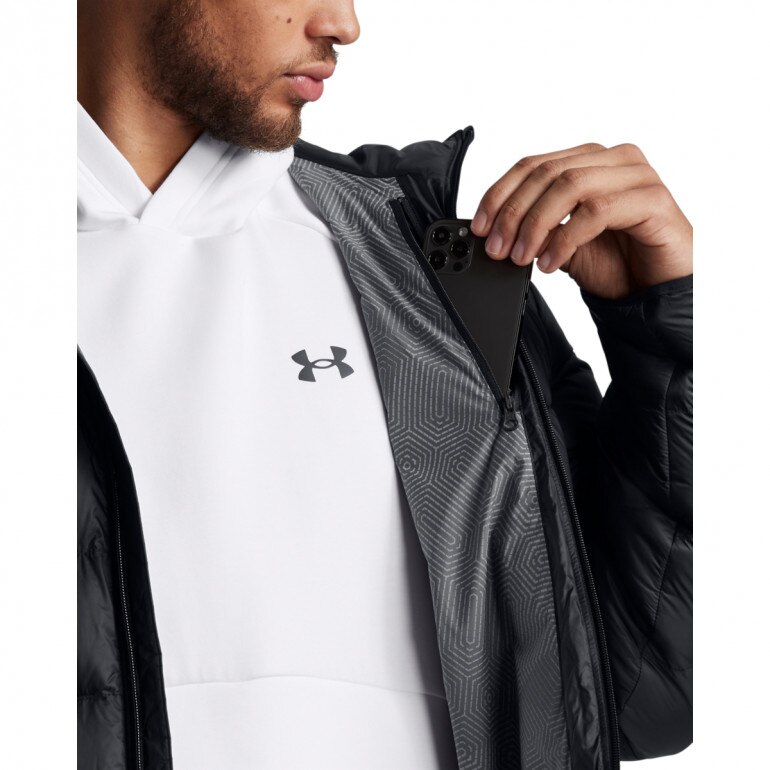 Męska kurtka parka z puchem naturalnym Under Armour Legend Down - czarna