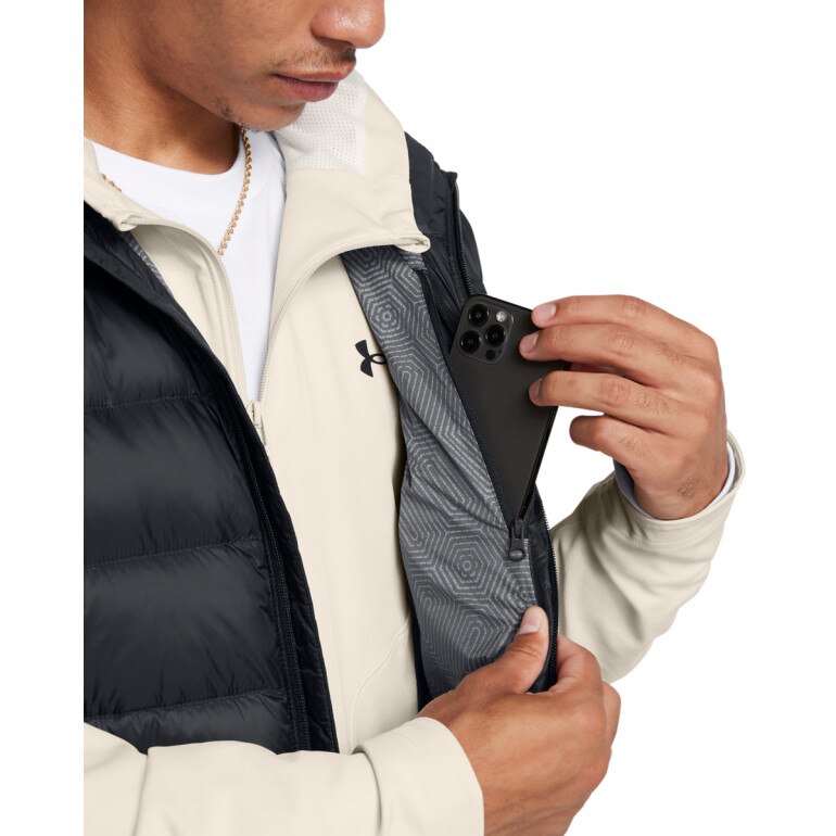 Męski bezrękawnik z puchem naturalnym Under Armour Legend Down Vest - czarny