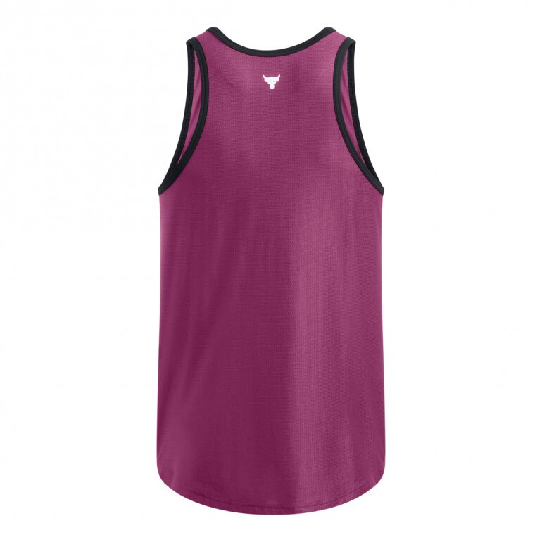 Męski top treningowy Under Armour Project Rock Mesh Tank Boh - fioletowy