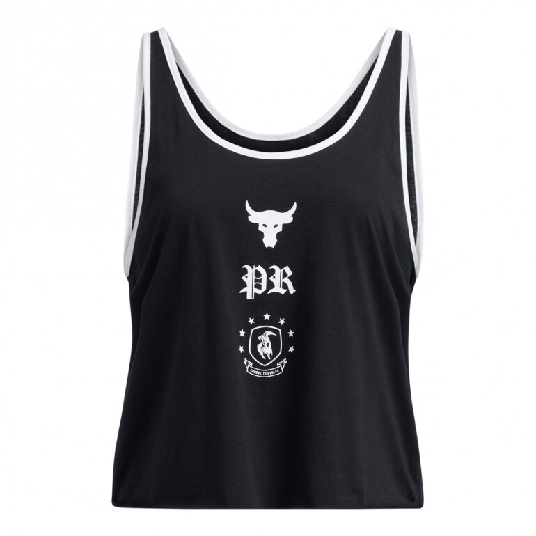 Damski top treningowy Under Armour Project Rock W Tank Boh - czarny