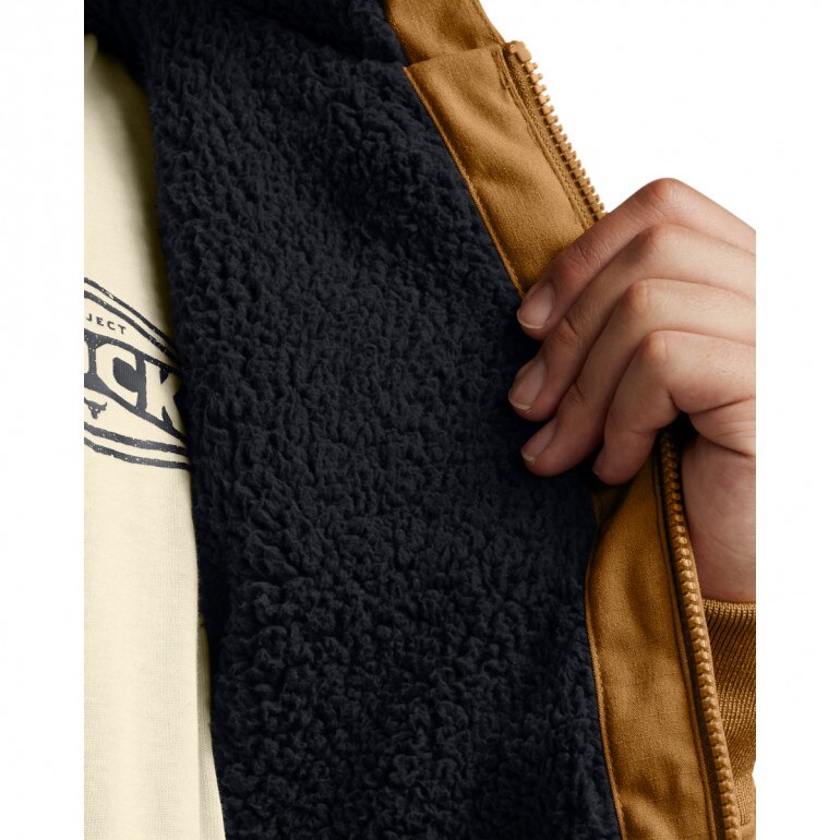 Męska kurtka przejściowa Under Armour Project Rock Work Jacket - brązowa
