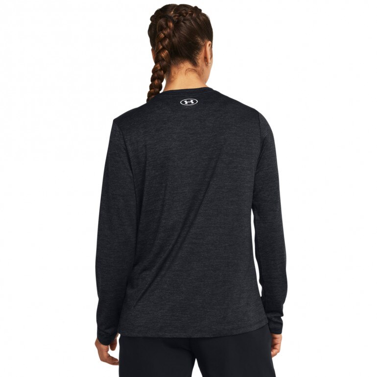 Damski longsleeve treningowy Under Armour Tech Ls Crew Twist - czarny 