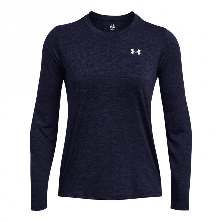 Damski longsleeve treningowy Under Armour Tech Ls Crew Twist - granatowy