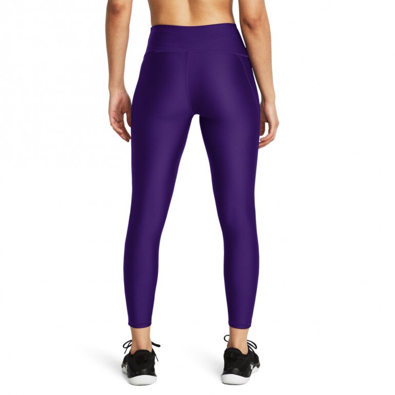 Damskie legginsy treningowe Under Armour Tech Print Panel Ankle - fioletowe