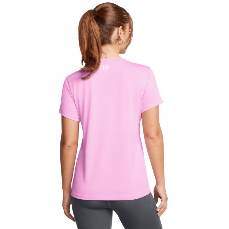 Damska koszulka treningowa Under Armour Tech SSV- Twist - różowa