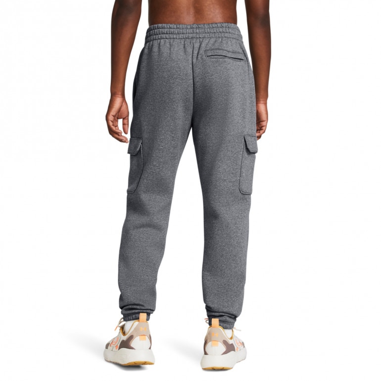 Męskie spodnie dresowe Under Armour UA Icon Fleece Cargo Pant - szare
