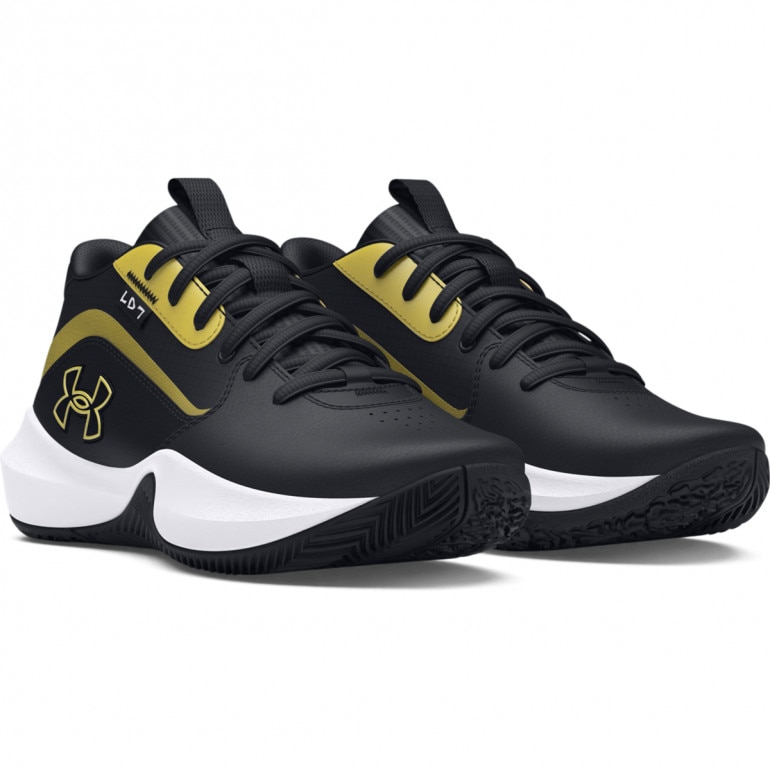 Dziecięce buty do koszykówki Under Armour UA Gs Lockdown 7 - czarne