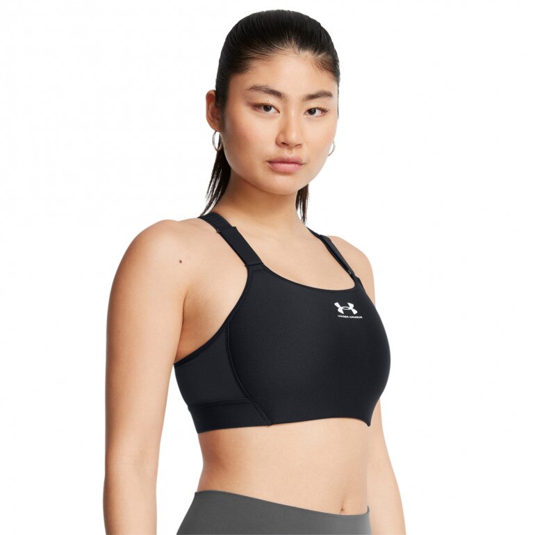 Biustonosz treningowy Under Armour UA HeatGear High - czarny