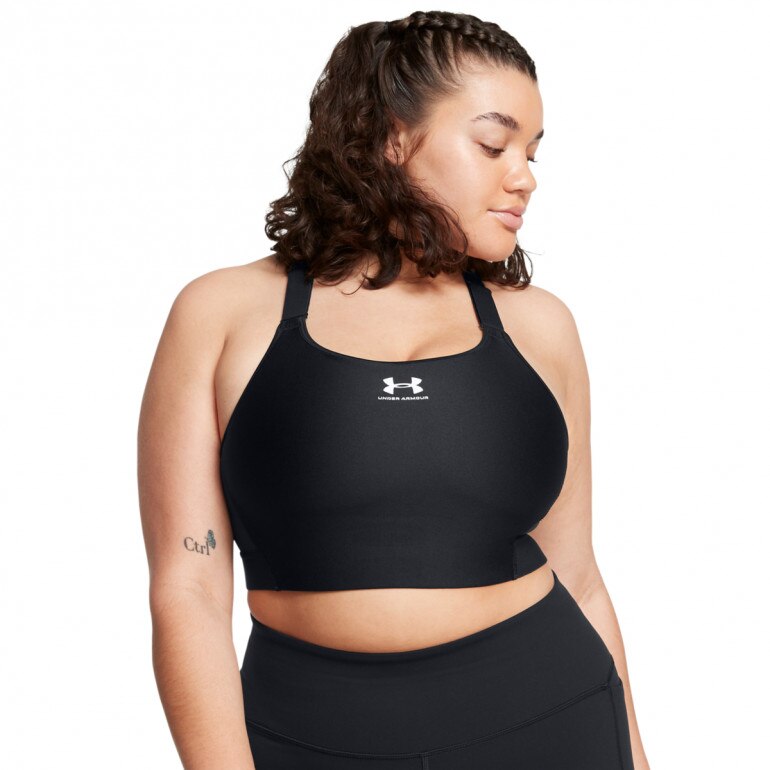 Biustonosz treningowy Under Armour UA HeatGear High - czarny