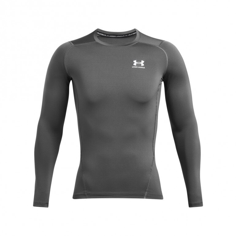Męski longsleeve treningowy Under Armour UA Hg Armour Comp Ls - szary