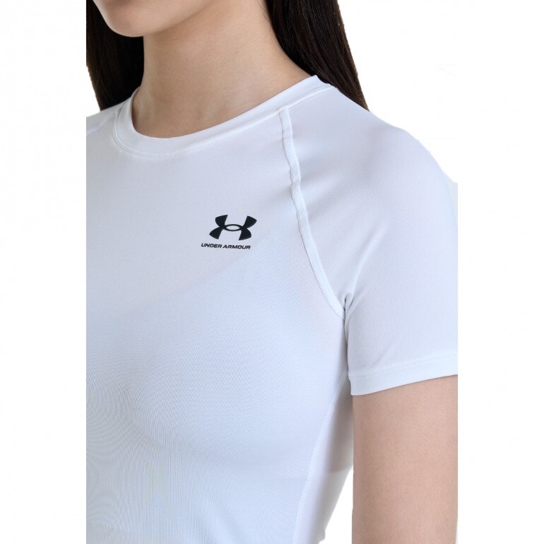 Damska koszulka treningowa Under Armour UA HG Authentics Comp SS - biała
