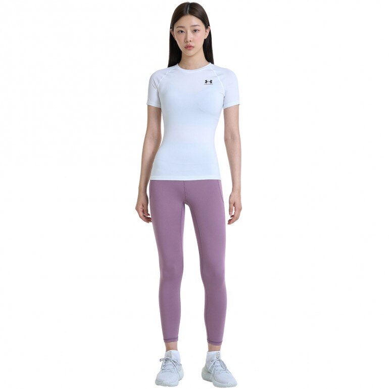 Damska koszulka treningowa Under Armour UA HG Authentics Comp SS - biała