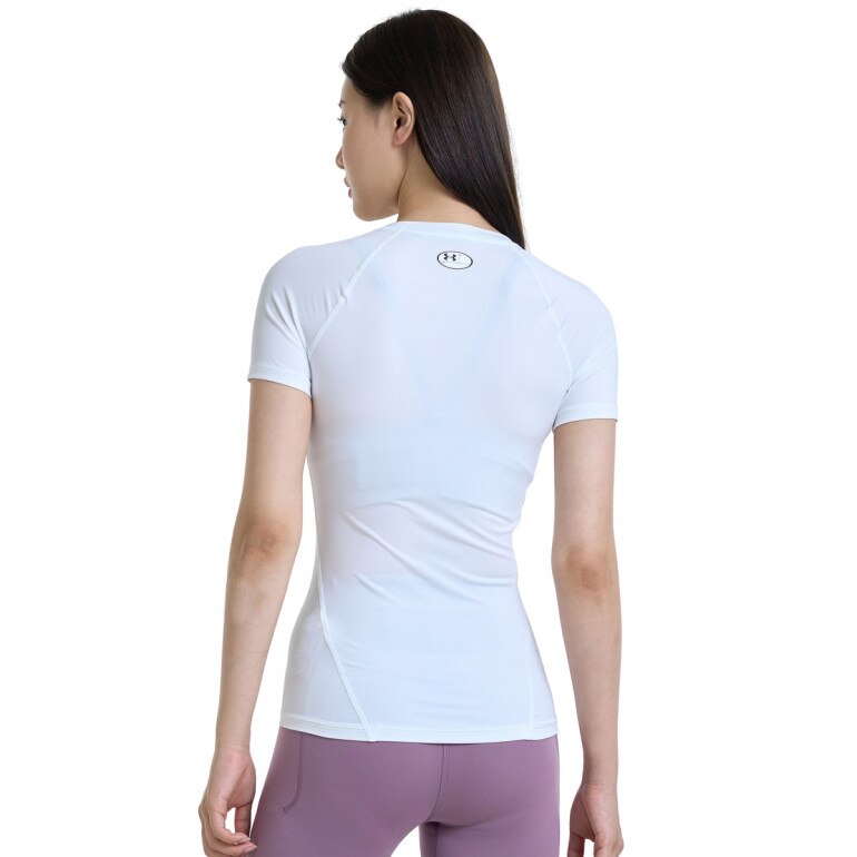 Damska koszulka treningowa Under Armour UA HG Authentics Comp SS - biała