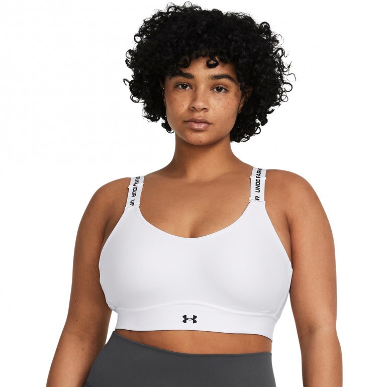 Biustonosz treningowy Under Armour UA Infinity Mid 2.0 Bra - biały